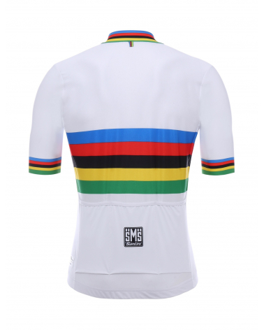 Maillot Cyclisme Santini UCI Champion du Monde Arc En Ciel