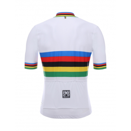 Maillot Cyclisme Santini UCI Champion du Monde Arc En Ciel