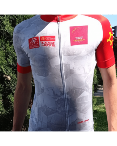 Maillot Cyclisme Mstina La Route d'Occitanie La Dépêche du Midi "Romègue Pas et Pasa Davant "