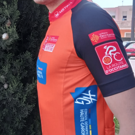 Maillot Cyclisme Mstina La Route d'Occitanie La Dépêche du Midi " Leader du Classement Général"