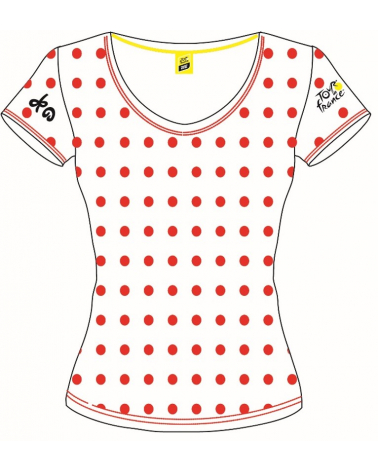 T-shirt Tour de France Logo Pois Femme