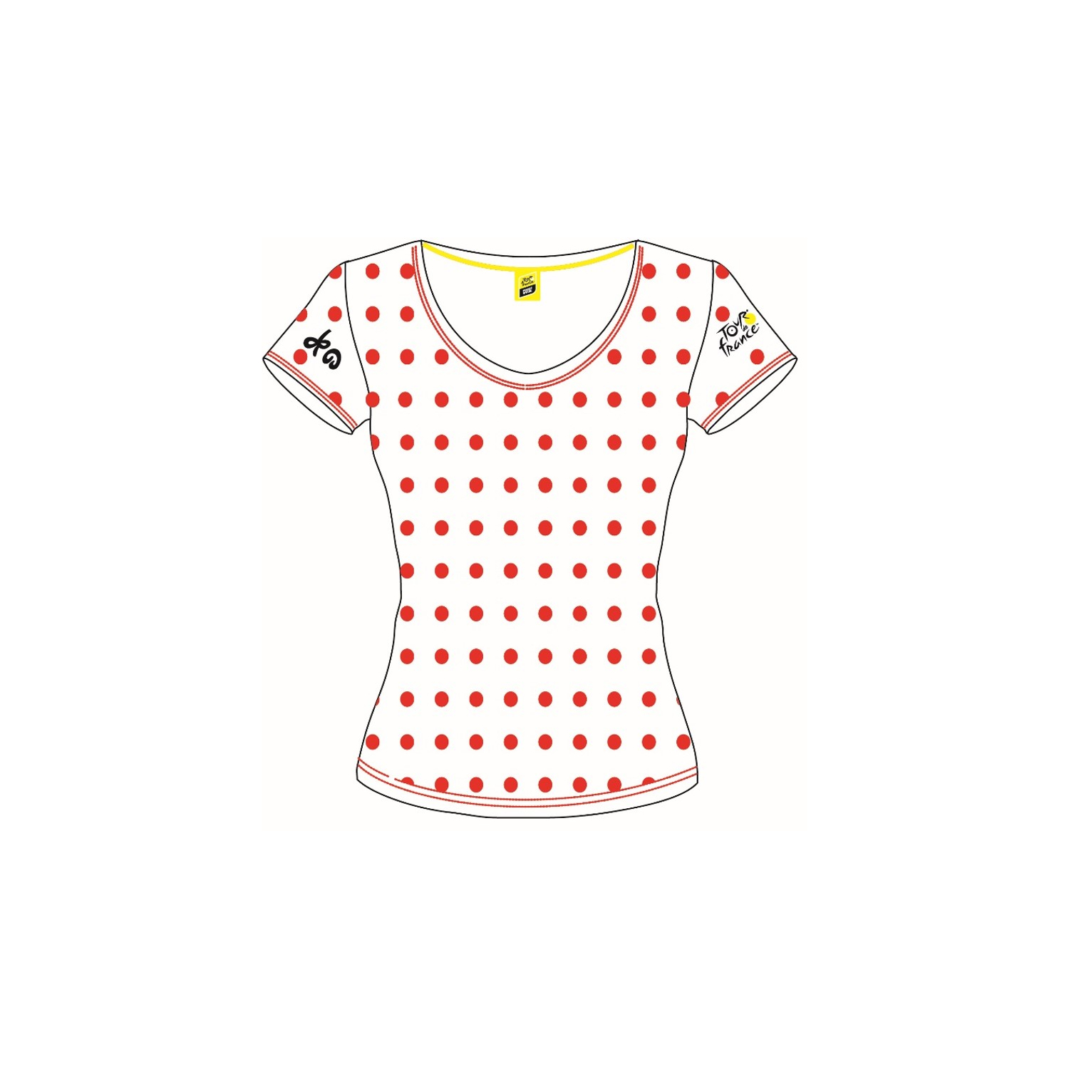 Tour de France Logo Polka Dot Woman T-shirt