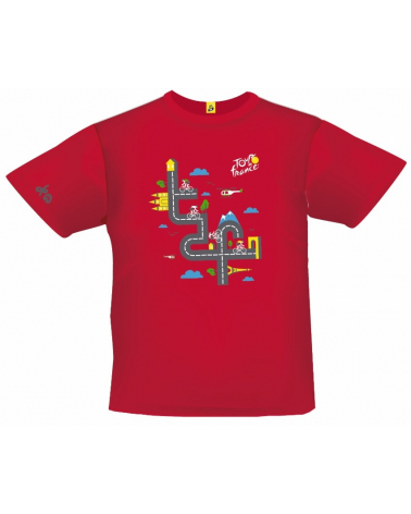 Tour de France Graphic Red Child T-shirt