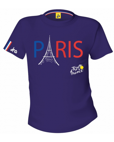 T-shirt Tour de France Paris Homme Bleu