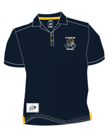 Polo Tour de France Vélo Marine