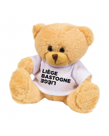 Peluche Liège Bastogne Liège Ourson Logo