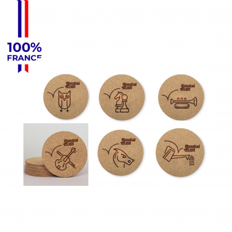 Sous-Verre Mondial du Lion "Le Bock" Pack x 6