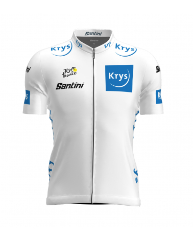 Maillot Cyclisme du meilleur jeune coureur du Tour de France Blanc Homme