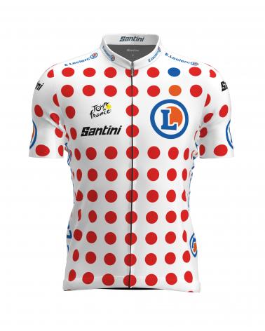 Maillot Cyclisme de leader Meilleur Grimpeur Tour de France Pois Homme