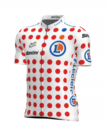 Maillot Cyclisme de leader Meilleur Grimpeur Tour de France Pois Homme