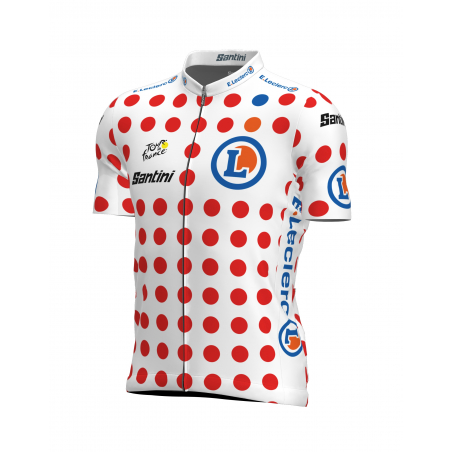 Maillot Cyclisme de leader Meilleur Grimpeur Tour de France Pois Homme