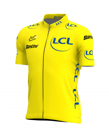 Maillot Cyclisme de leader du Tour de France Jaune Homme