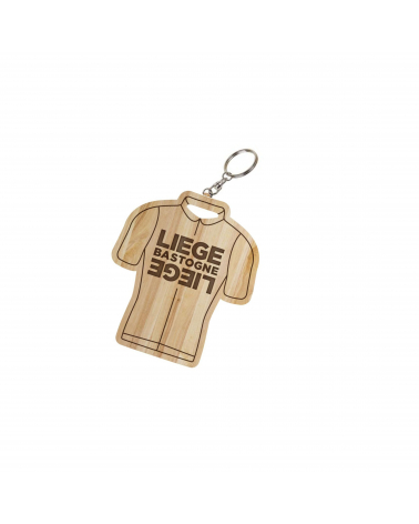 Porte-clés Liège Bastogne Liège "Maillot"  Bois