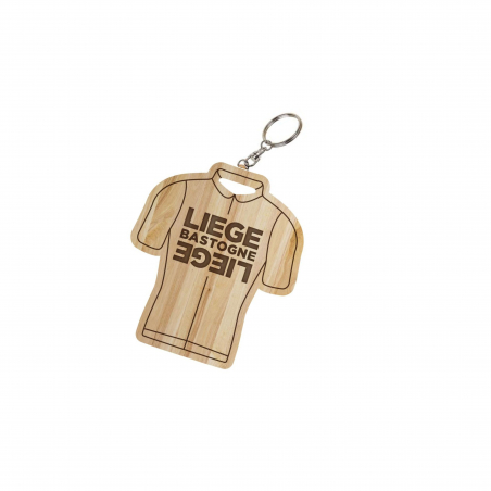 Porte-clés Liège Bastogne Liège "Maillot"  Bois