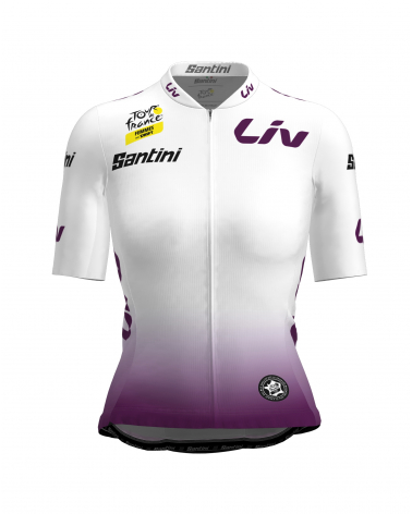 Maillot Cyclisme de meilleur jeune du Tour de France Femme avec Zwift