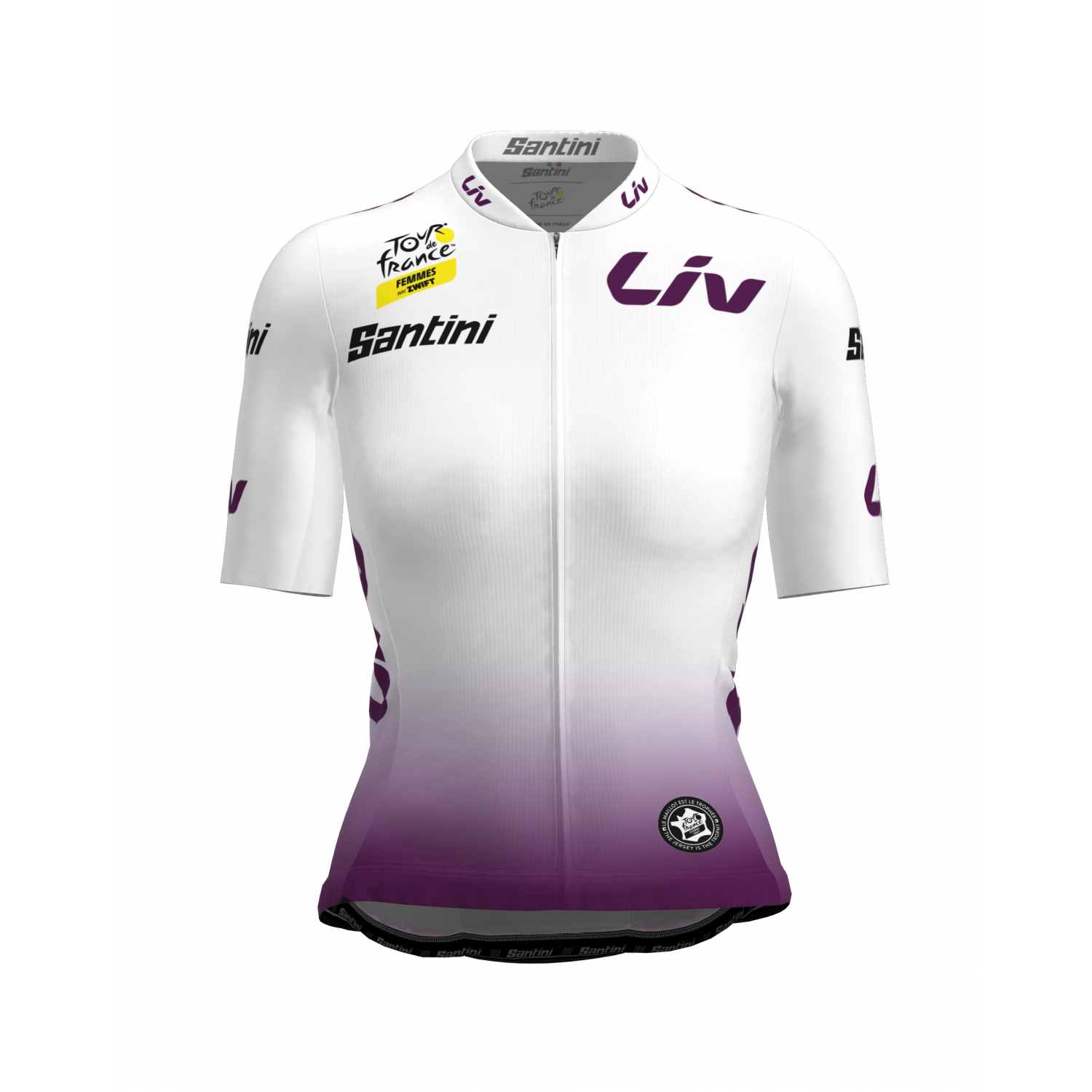 Maillot Cyclisme de meilleur jeune du Tour de France Femme avec Zwift