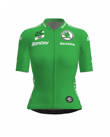 Maillot Cyclisme de meilleur sprinteuse du Tour de France Vert Femme Zwift