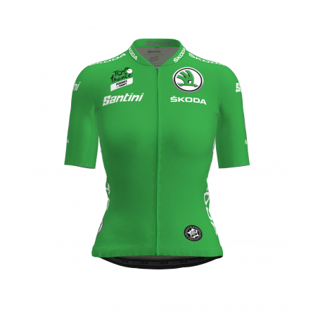 Maillot Cyclisme de meilleur sprinteuse du Tour de France Vert Femme Zwift