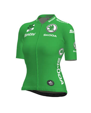 Maillot Cyclisme de meilleur sprinteuse du Tour de France Vert Femme Zwift