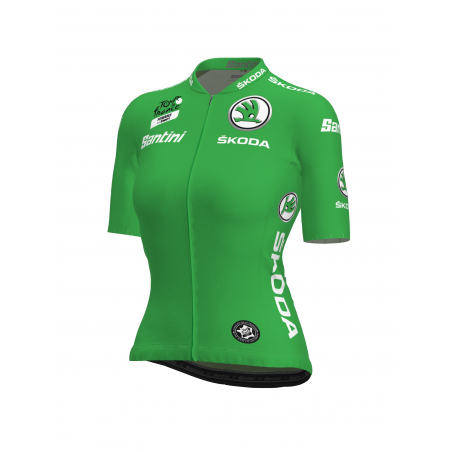 Maillot Cyclisme de meilleur sprinteuse du Tour de France Vert Femme Zwift