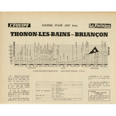 Tour de France 1957 - Livre de route officiel / Official roadbook