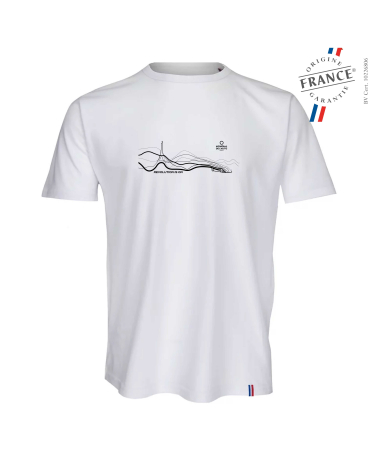T-shirt Mondial de l'Auto PARIS IS ON Mixte BLANC