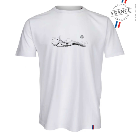 T-shirt Mondial de l'Auto PARIS IS ON Mixte BLANC