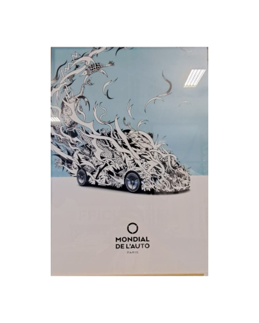 Affiche Mondial de l'auto " Escapades 2022 "