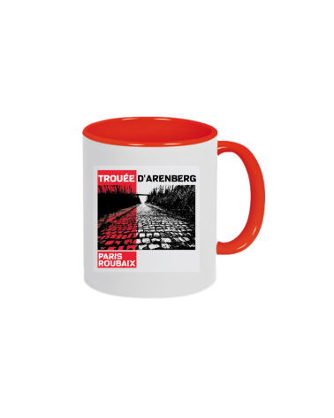 Mug Paris Roubaix "Plein Trouée" Rouge