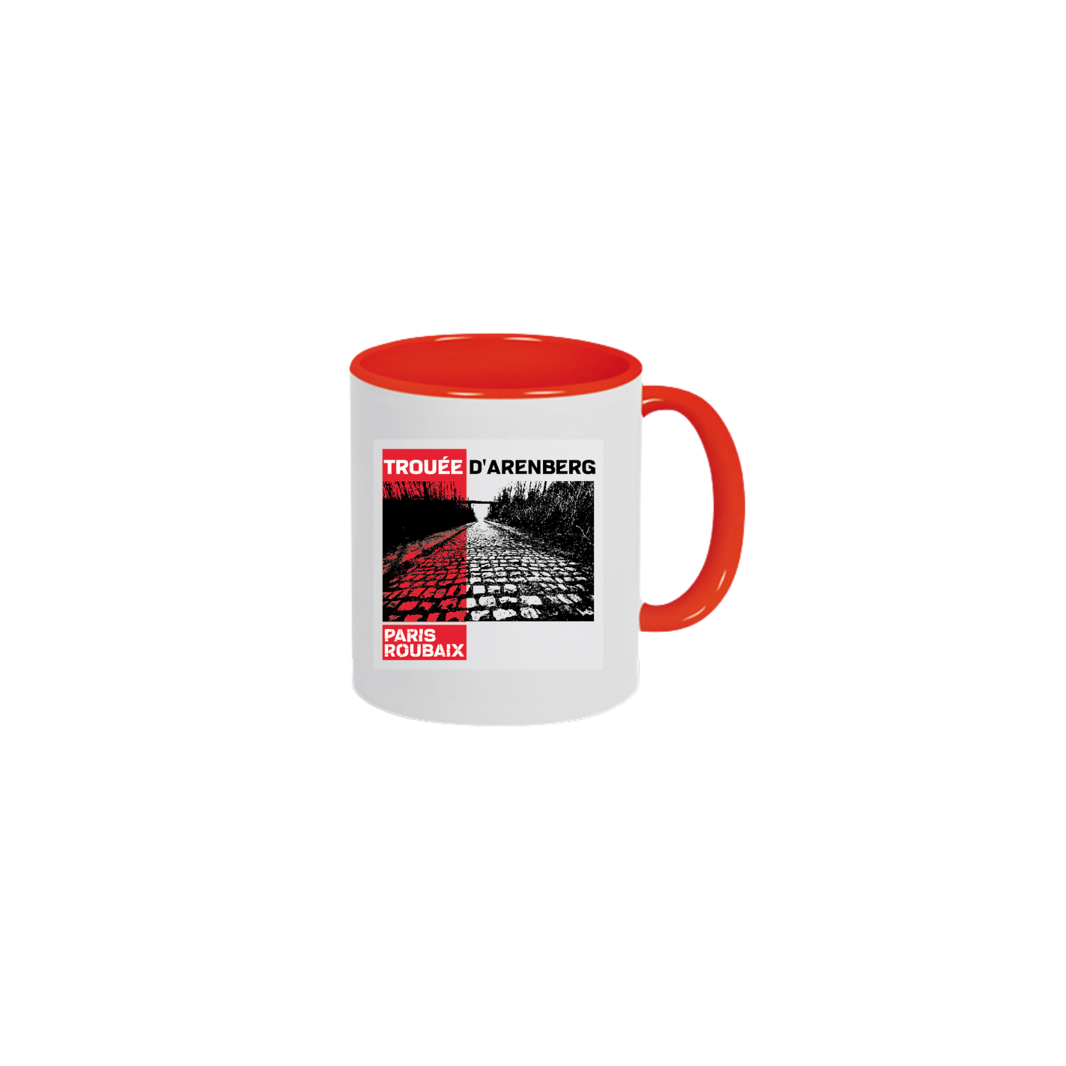 Mug Paris Roubaix "Plein Trouée" Rouge