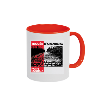 Mug Paris Roubaix "Plein Trouée" Rouge