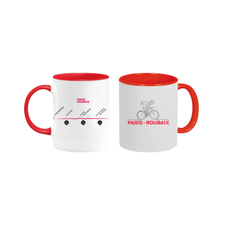 Mug Paris-Roubaix "Parcours 2023" Rouge