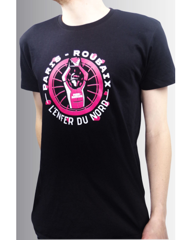 T-shirt Paris Roubaix "Le Trophée" Noir