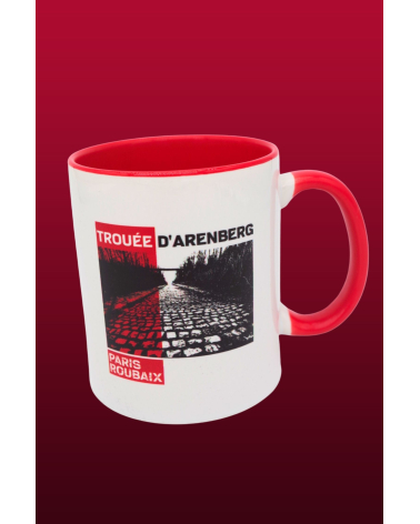 Mug Paris Roubaix "Plein Trouée" Rouge