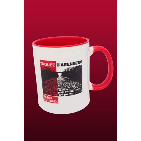 Mug Paris Roubaix "Plein Trouée" Rouge