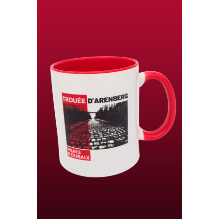 Paris Roubaix "Plein Trouée" Red Mug