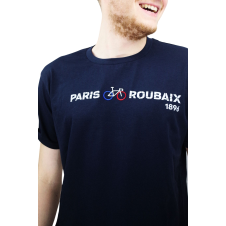 T-shirt Paris Roubaix " 1896" Homme Bleu Marine