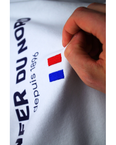 T-shirt Paris Roubaix "France" Mixte Blanc