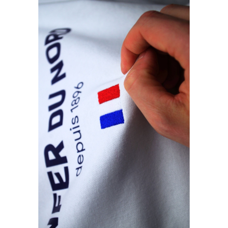 T-shirt Paris Roubaix "France" Mixte Blanc