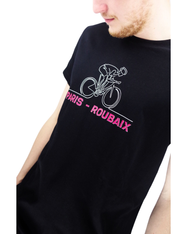 Paris Roubaix Parcours 2023 Black T-shirt