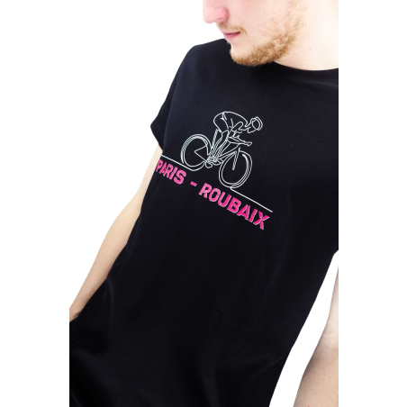 Paris Roubaix Parcours 2023 Black T-shirt