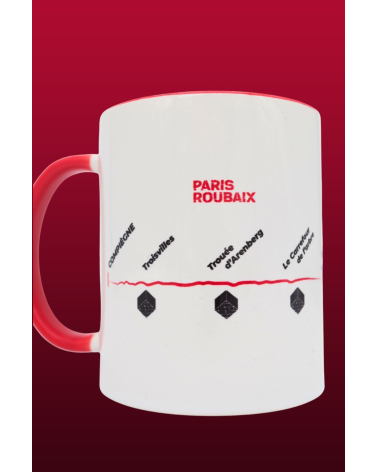 Mug Paris-Roubaix "Parcours 2023" Rouge