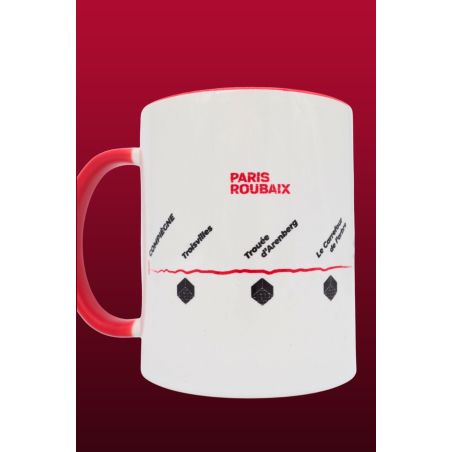 Mug Paris-Roubaix "Parcours 2023" Rouge