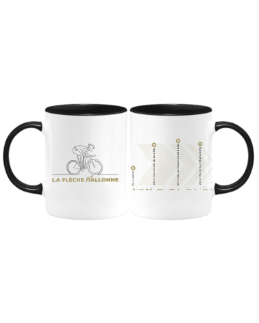 Mug Flèche Wallonne " Plein Parcours 2023" Noir