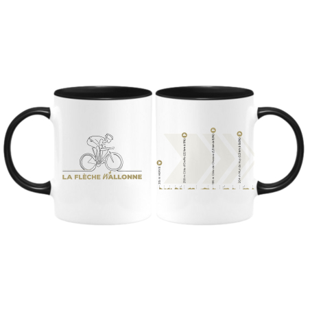 Mug Flèche Wallonne " Plein Parcours 2023" Noir