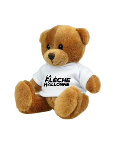 Peluche Flèche Wallonne Ourson Logo Brun