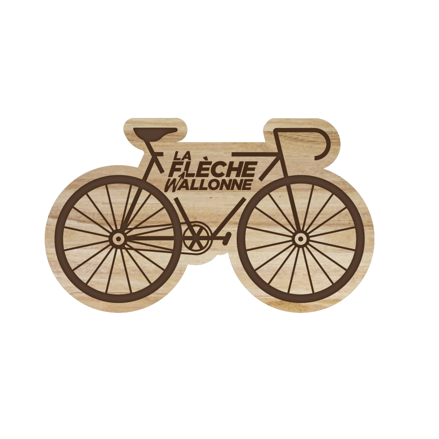Magnet Flèche Wallonne Vélo Bois