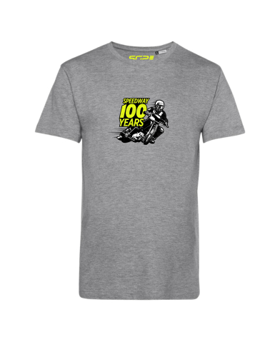 T-shirt Speedway 100 MOTORS Mixte Gris Chiné