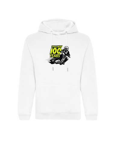 Hoodie Speedway 100 MOTORS Blanc