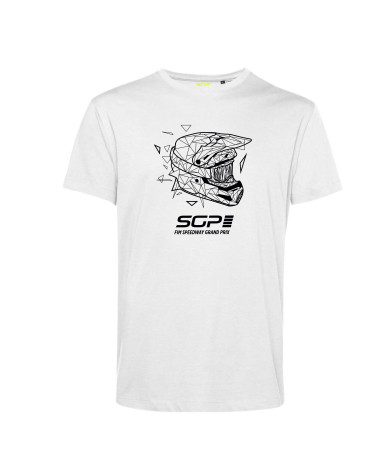 T-shirt Speedway BLACK HELMET Mixte Blanc